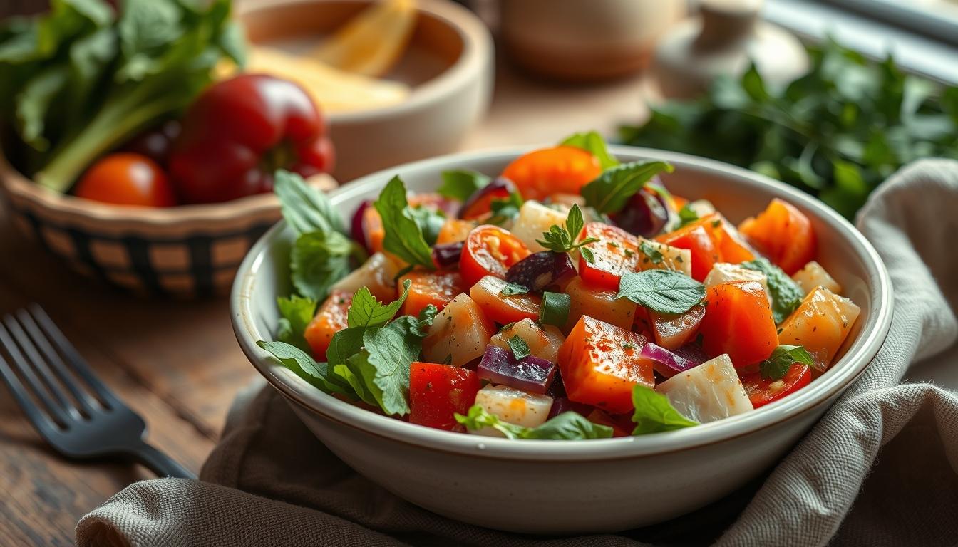 Comforting family dinner served at home